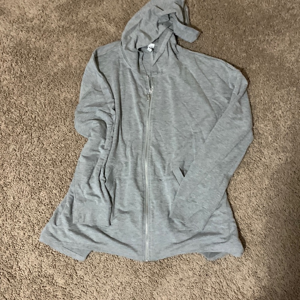 Soft gray tunic cover up